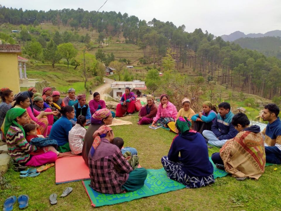 Burans team meeting in green hills of Uttarakhand